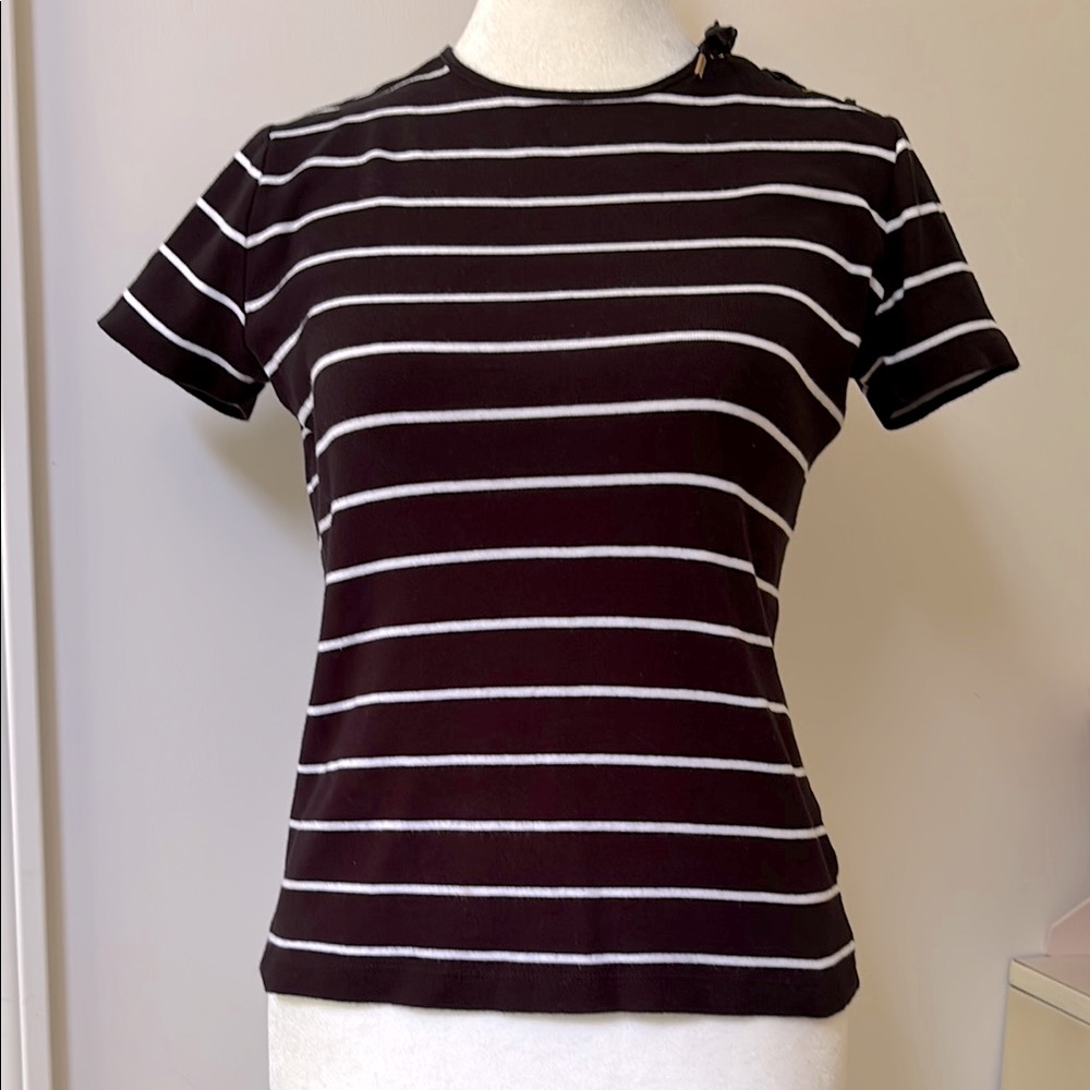 Ralph Lauren Black Fitted Short Sleeve Tee